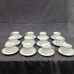 Set of 24 Thun Bohemia Fine Porcelain Tea Cups & Saucers
