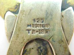 Taxco Mexico 925 & Brass Modernist Fox Animal Pendant Brooch alternative image