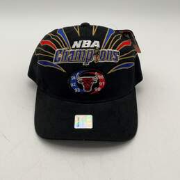 NWT Starter Mens Blue NBA Champions Chicago Bulls Hook And Loop Baseball Hat