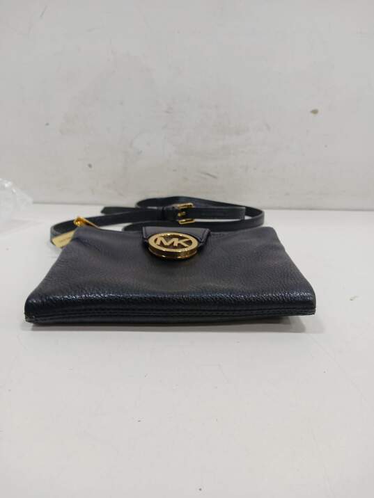 Michael Kors Women's Small Black Leather Crossbody Bag image number 4