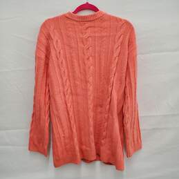 Talbots WM's Peach Cardigan Wool Blend Knitted Sweater Size XL alternative image