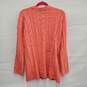 Talbots WM's Peach Cardigan Wool Blend Knitted Sweater Size XL image number 2