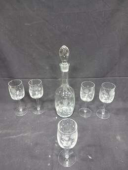 Set of Crystal Glasses & Decanter