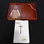 White Bible Book w/Wood Case image number 2