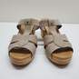 UGG Australia Jennie Womens Buff Beige Leather Studded Wood Shoes Sandals Size 10 image number 2