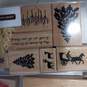 Cricut Shapes & Font Cartridge w/ Assorted Rubber Ink Stamps Mixed Lot image number 4