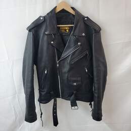 Bonus Genuine Leather Black Jacket Size 44