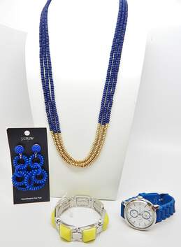J Crew, Lucky Brand, Loft & Fossil Designer Blue Jewelry & Watch