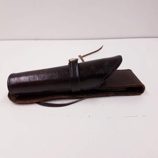 Unbranded Western Leather Cartridge Gun Belt with Holster Size 36 image number 6