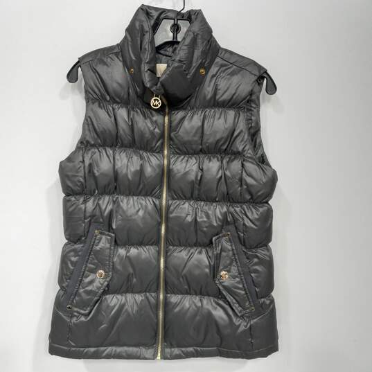 Women's Michael Kors Quilted High-Neck Puffer Vest Sz S image number 1