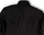 Womens Black Leather Long Sleeve Mock Neck Pockets Full-Zip Jacket Size S image number 4