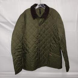 Barbour Heritage Liddesdale Quilt Button Up Jacket Size 2XL