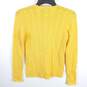Polo Ralph Lauren Women Yellow Cable Knit Sweater XS image number 2