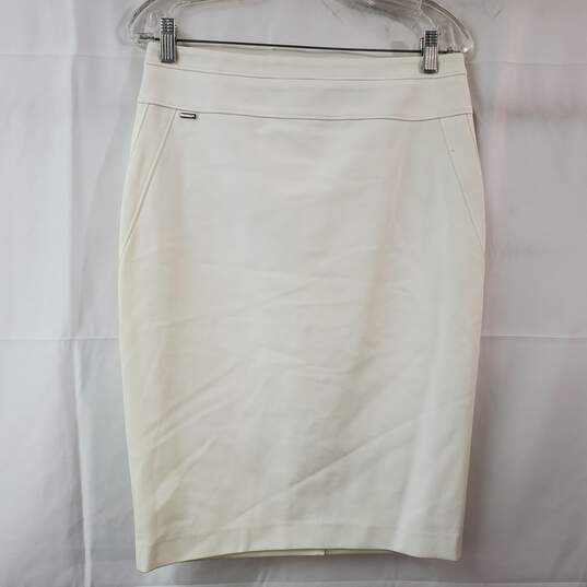 White House Black Market White Pencil Skirt Women's 8 NWT image number 1