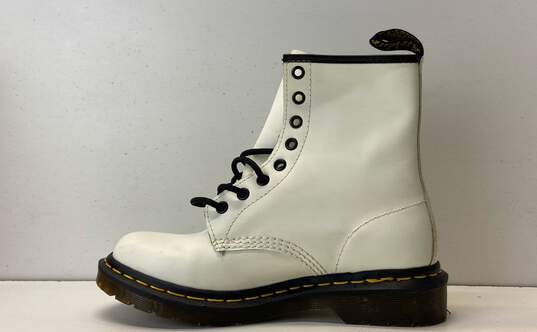 Dr. Martens 1460 White Combat Boots Women's Size 7 image number 2