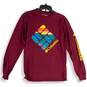 NWT Columbia Mens Red Crew Neck Long Sleeve Pullover T-Shirt Size S image number 1
