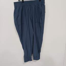 Calia Ardosia Slate Blue Woven Workwear Journey Collection Women's High Rise Jogger Pants Size XL NWT