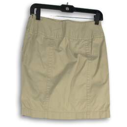 Loft Womens Tan Side Zip Knee Length Straight & Pencil Skirt Size 0 alternative image