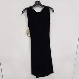 Artelier Nicole Miller Black Sleeveless Midi Dress Size M NWT alternative image