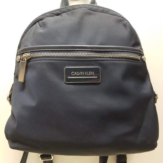 Calvin Klein Navy Blue Nylon Backpack image number 2