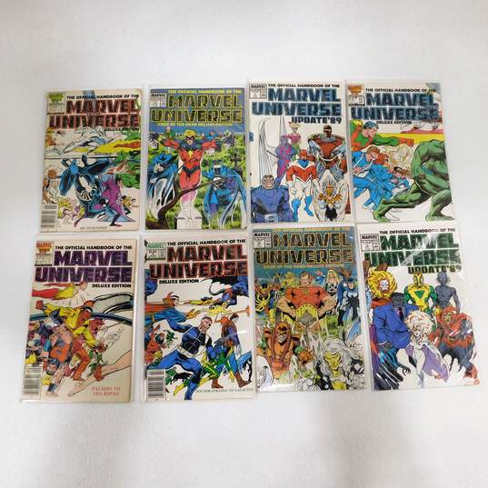 Marvel Copper Age Official Handbook of the Marvel Universe Comic Lot image number 1