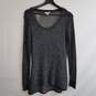 Eileen Fisher black and white knit long sleeve top M image number 5