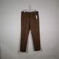 Mens Regular Fit Slash Pocket Straight Leg Flat Front Dress Pants Size 34 image number 1