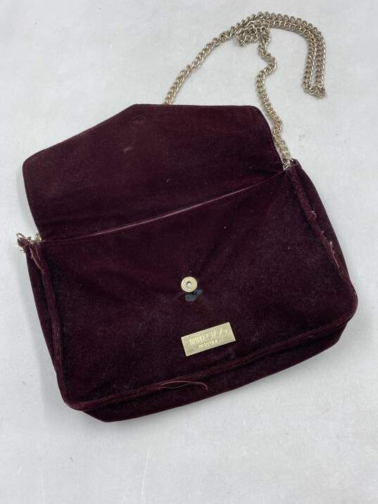 Authentic Jimmy Choo Wine Color Purse image number 3