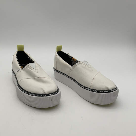 Womens Alpargata Boardwalk 10016535 White Black Slip-On Sneaker Shoes Sz 7 image number 3