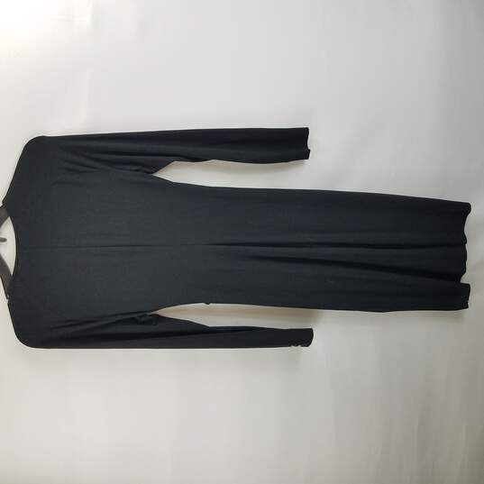 Cache Women Black Long Sleeve Dress M image number 2