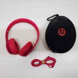 Beats By Dre Solo Pink Headphones With Case