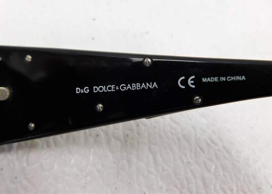 D&G Dolce & Gabbana Black Logo Unisex 3008M 714/87 Rectangle Women's Sunglasses with COA image number 9
