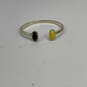 Designer Kendra Scott Gold-Tone Black And Yellow Cuff Bracelet W/ Dust Bag image number 3