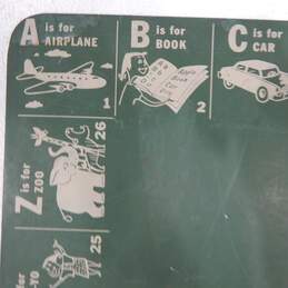 Vintage Large Tabletop Reversible Chalkboard Alphabet Letters School Education alternative image