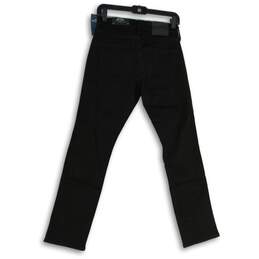 NWT Hollister Mens Black Denim Distressed Slim Fit Straight Jeans Size 26/30 alternative image
