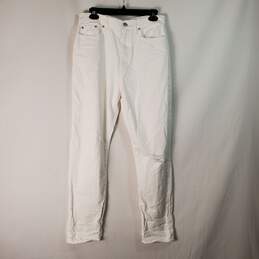 Loft Women White Ripped Jeans Sz 28/6 NWT