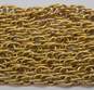 Vintage Crown Trifari Gold Tone Multi Strand Chain Necklace 90.5g image number 5