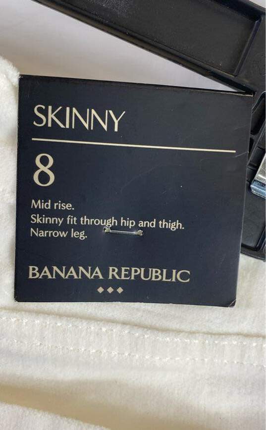 Banana Republic Women White Pants Sz 8 image number 6