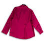 Womens Pink Regular Fit Spread Collar Long Sleeve Button-Up Shirt Size 2 image number 2