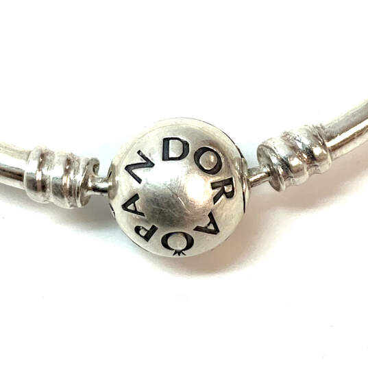 Designer Pandora 925 Sterling Silver Round Shape Classic Bangle Bracelet image number 3