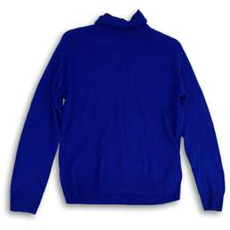 Karen Scott Womens Blue Turtleneck Long Sleeve Pullover Sweater Size Small alternative image