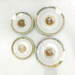Vintage Fortuna Eisenberg Madonna China Plates And Dessert Plates