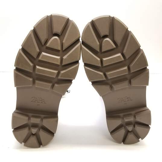 Zara Platform Ankle Boots Grey 10 image number 6