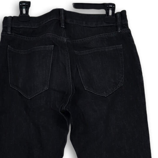 Mens Black Dark Wash Pockets Stretch Denim Straight Leg Jeans Size 29x30 image number 4