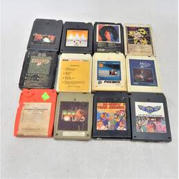 Lot Of Twelve Mixed Eight Track Tapes