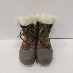Colombia Sierra Summette Winter Brown Boots Size 9.5