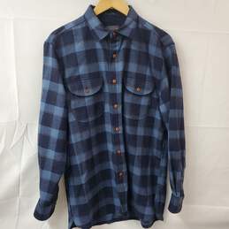Pendleton Thomas Kay Blue Plaid Button-Up LS Shirt Men's L