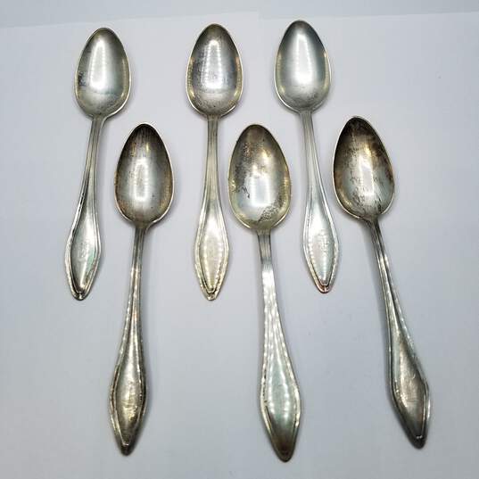 Unbranded Sterling Silver 6in Vintage Spoon Bundle 6pcs 126.2g image number 2