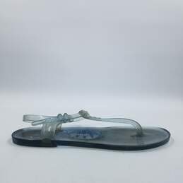 Ferragamo PVC Thong Sandal Women's Sz.39 Sky Blue