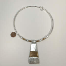 Designer Robert Lee Morris Soho Two-Tone Pendant Choker Necklace alternative image
